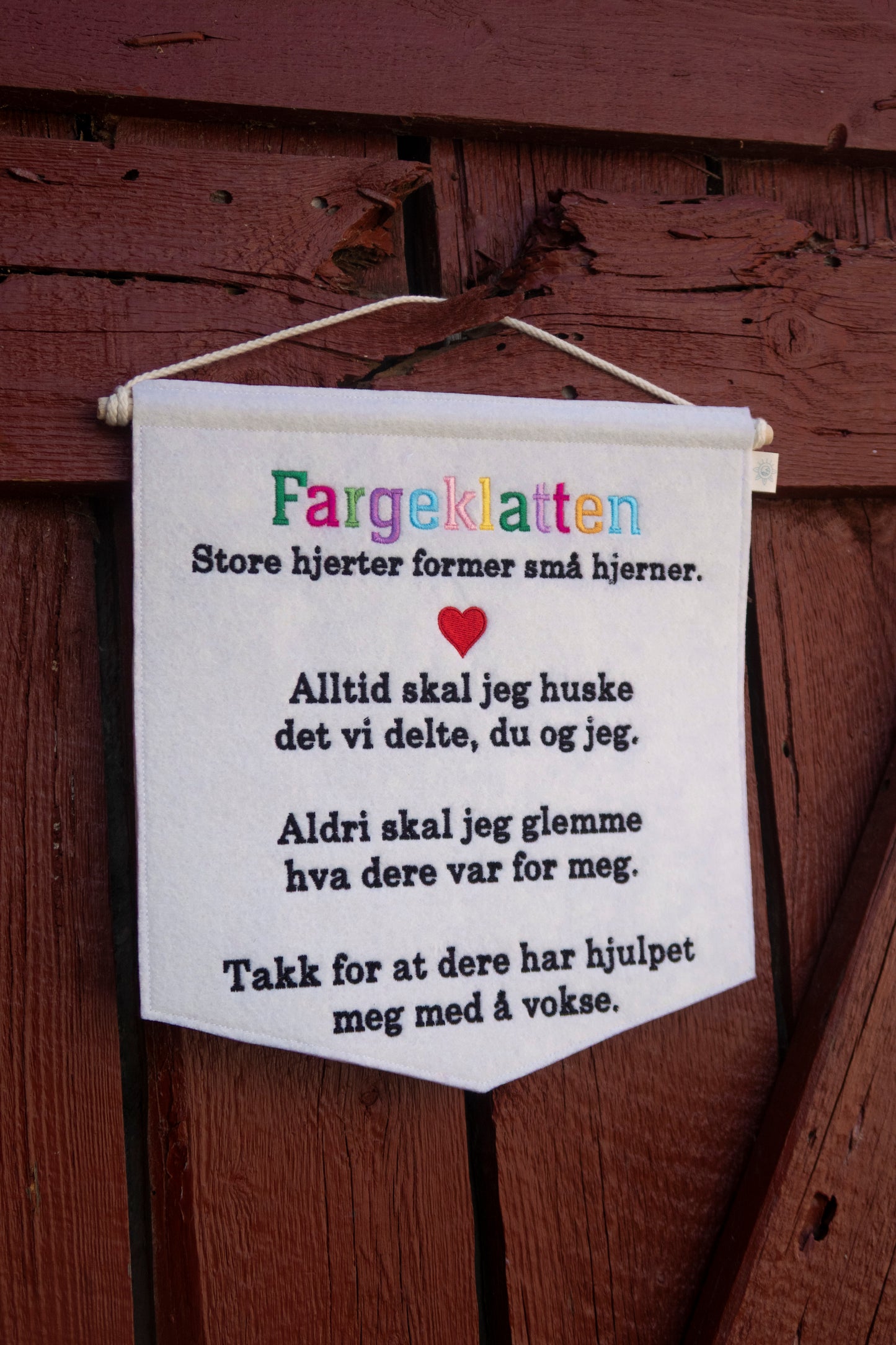 Takk til barnehageansatt/barnehage
