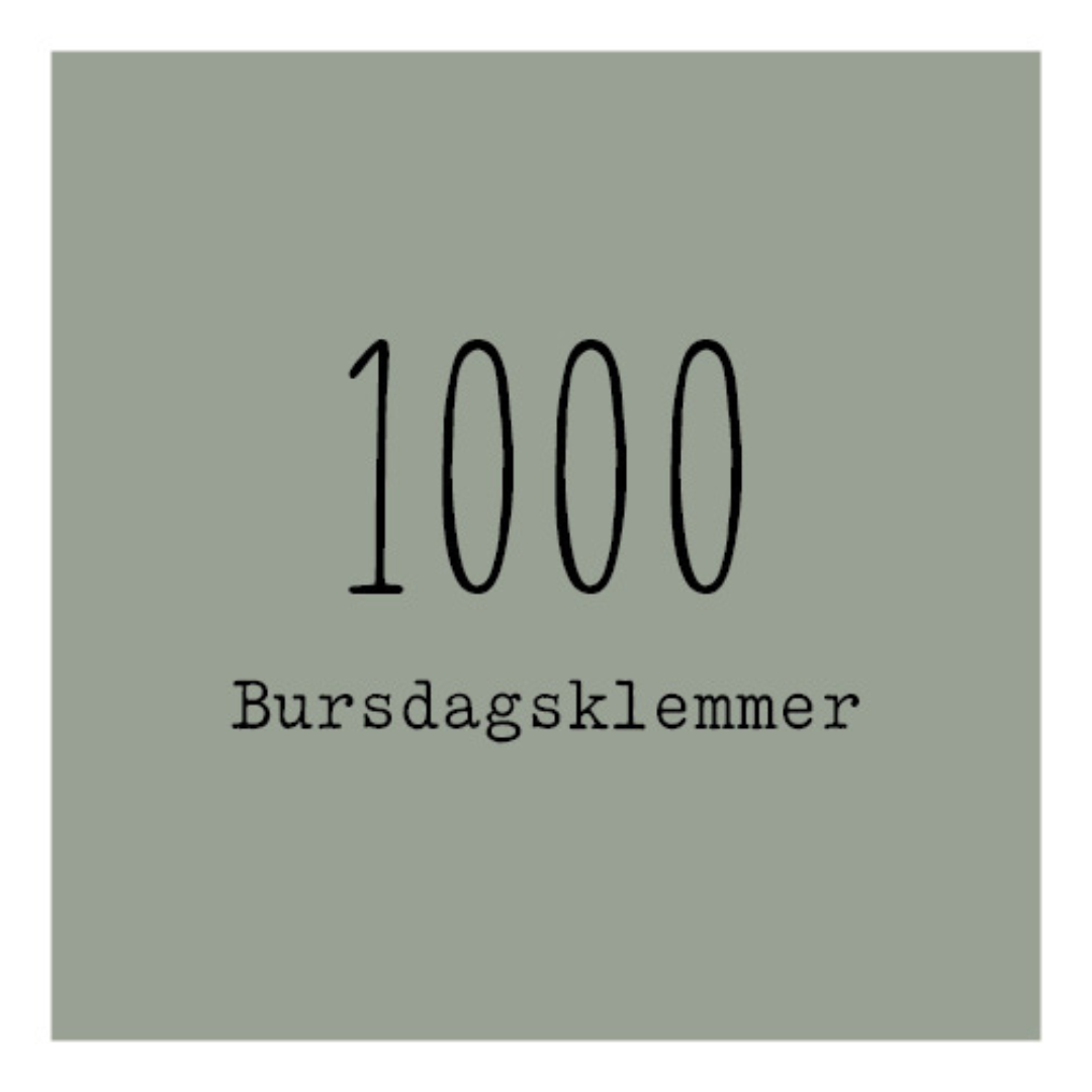 1000 Bursdagsklemmer
