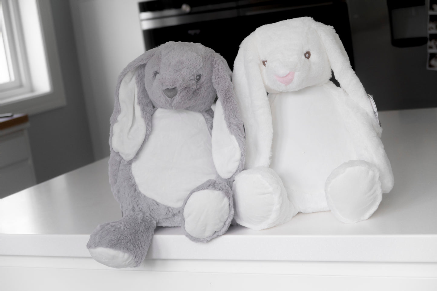 Stor bamse med navn og fødselsdata - Kanin